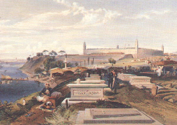 Illustration of the graveyard