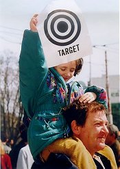Kid with target