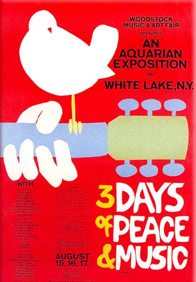 Fullcolor reprint of Arnold Skolnick's poster for the historic 1969 event