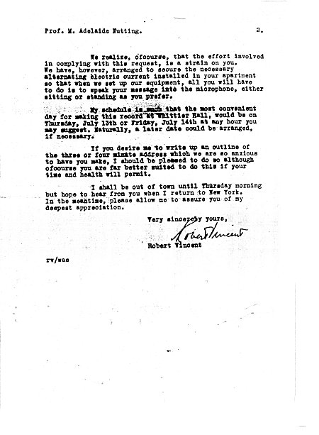 Page 2 of letter to Adelaide Nutting